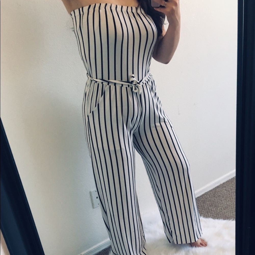 Striped Jumpsuit